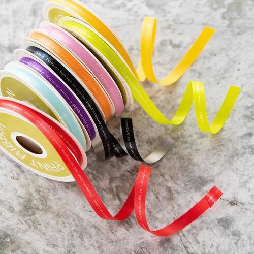 シャーププリントカーリングリボンオレンジ9 ×5