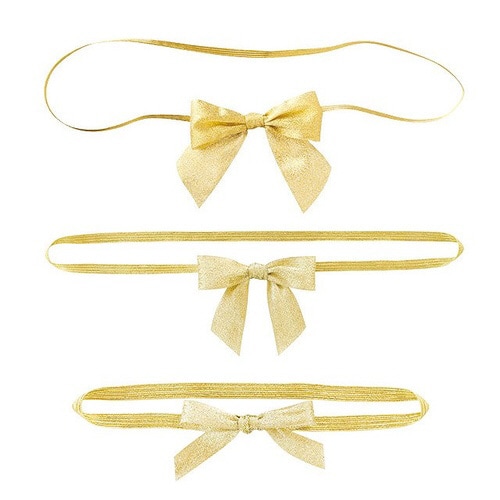 シャインリボンゴムタッグゴールド−1 30個×2