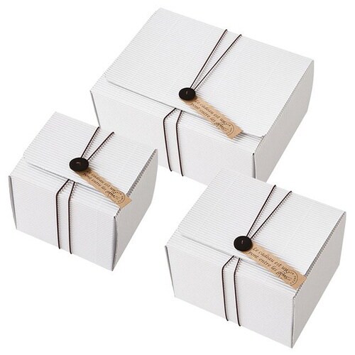 シングルホワイトギフトボックス−3 10枚