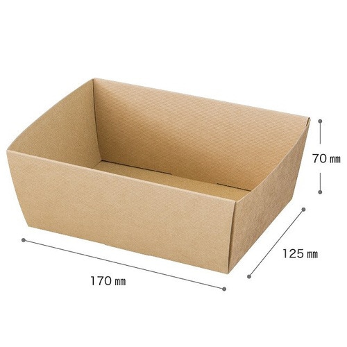 シンプルクオリティペーパーギフトトレイ2 10×3