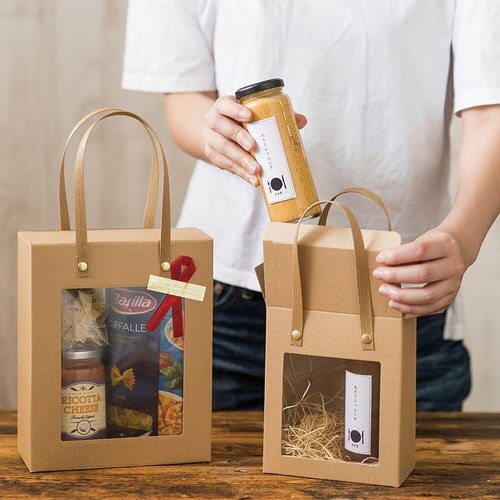 シンプルクオリティ窓付ギフトボックス−M 10枚