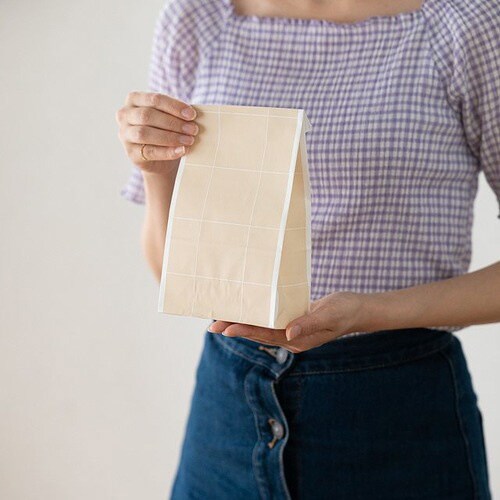 シンプルスクエアペーパーバッグ−9 100枚×3