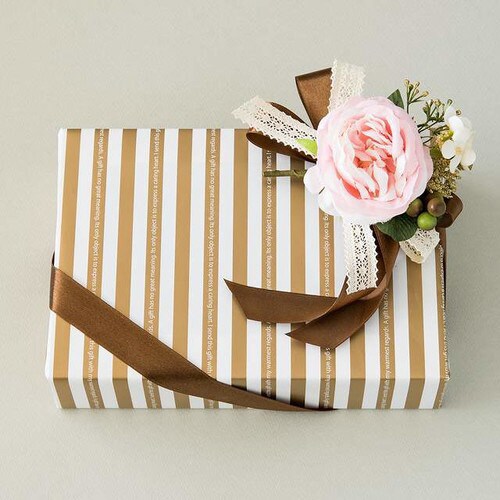 ゴールドストライプ包装紙−1 50枚×2