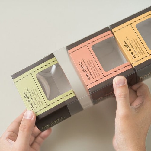 スモーキーイエロー窓付ボックス−S 20枚×2