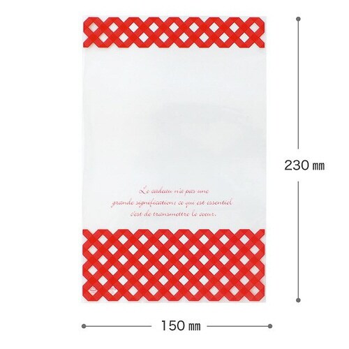 チェックOPPギフトバッグ−3 50枚×5