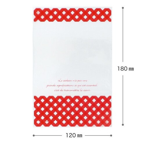 チェックOPPギフトバッグ−4 50枚×10