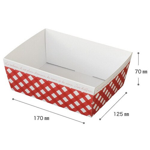チェックペーパーギフトトレイ−2 10枚×3