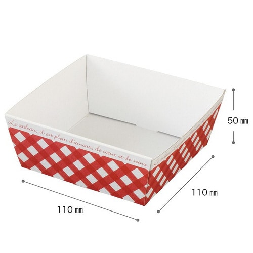 チェックペーパーギフトトレイ−3 20枚×2