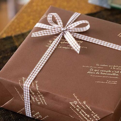 チェックリボンギンガムブラウン−3 1巻×3