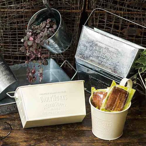 デイリーワークスブリキスクエアBK−M/アイボリ−