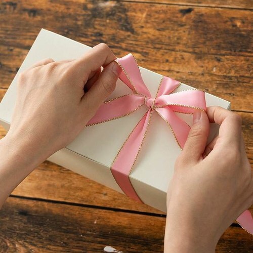 トゥインクルサテンリボンピンク19mm 1巻×5