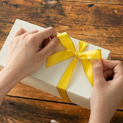 トゥインクルサテンリボンイエロー19mm 1巻×5