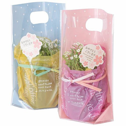 ドットPPスタンドバッグ/ピンク−2 50枚×3