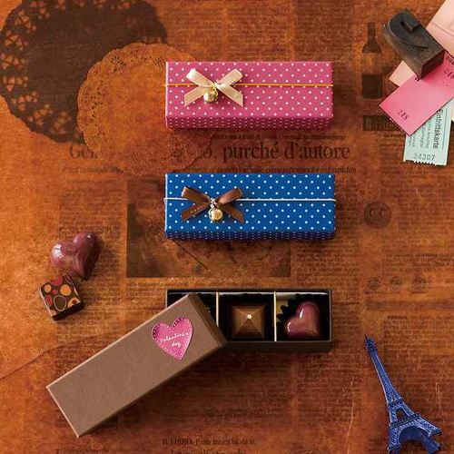 ピンクドットショコラBOX−3 10個