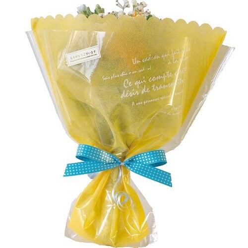 ドットプリントカーリングリボンライトブルー−2×5