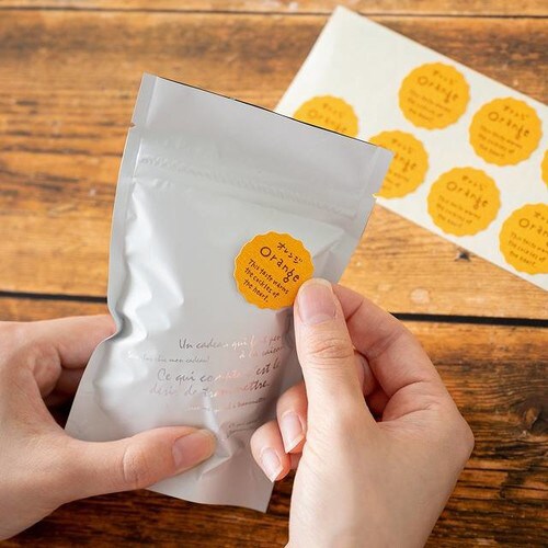 ナチュラルテイスティシール/オレンジ 200枚×5