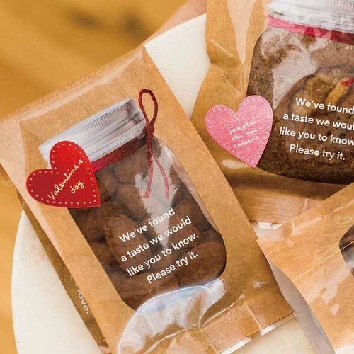 ナチュラルハートシール−ピンク 200枚×5