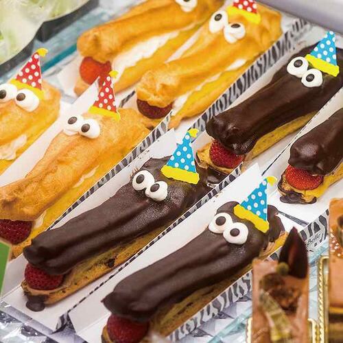 パーティーハットケーキピックレッド1 100枚×3