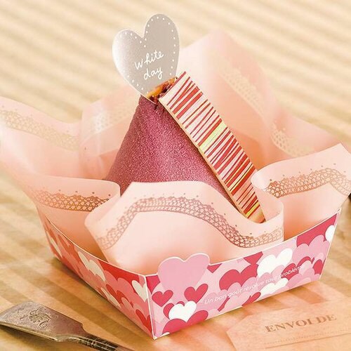 ハートケーキトレイ 100枚×2