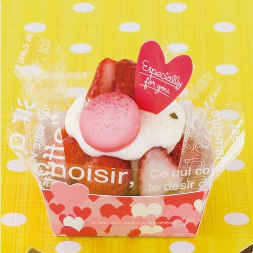 ハートケーキピック 100枚×3