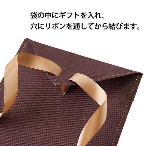 ハイクラスブラウンギフトバッグ−L 10枚