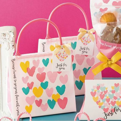 パステルハートタッグ−1 50枚×5