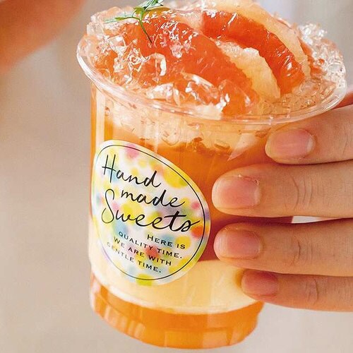 ハンドメイドスイーツシール1/カラフル100枚×5