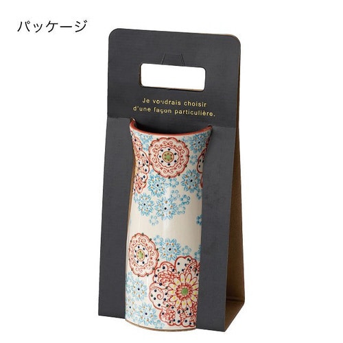 ハンドメイドプリントフラワーベース−4 2個