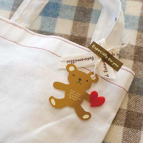 ハンドメイドミニタッグ−ベア 30枚×3