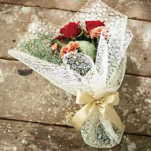 ファブリックレースロール−1/アイボリー 1巻×2