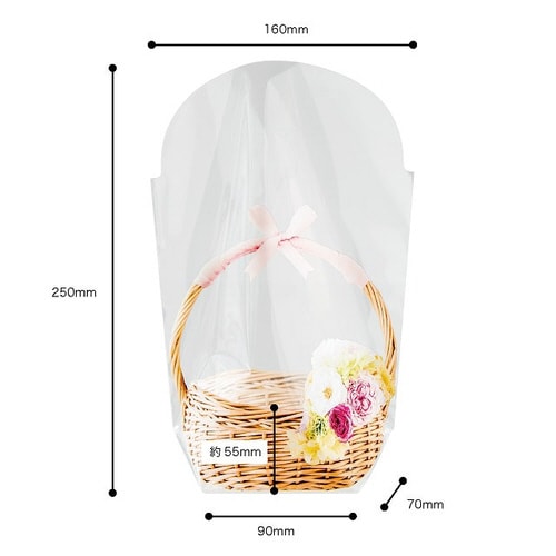 フォトプリントOPPスタンドバッグ/フラワー2×3