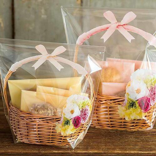 フォトプリントOPPスタンドバッグ/フラワー3×3