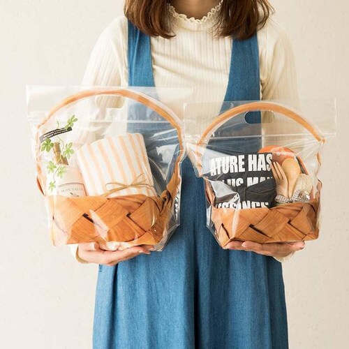 フォトプリントジップ付バッグ/カゴ−M 30枚×2