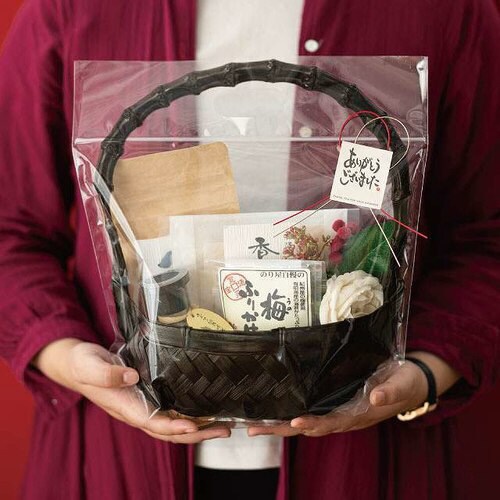 フォトプリントジップ付バッグ/竹カゴ−M30枚×2