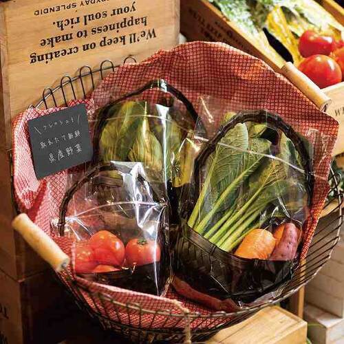 フォトプリントジップ付バッグ/竹カゴ−M30枚×2