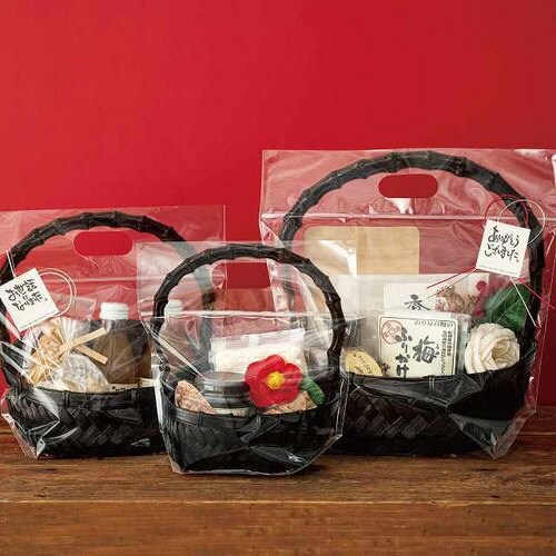 フォトプリントジップ付バッグ/竹カゴ−S30枚×2