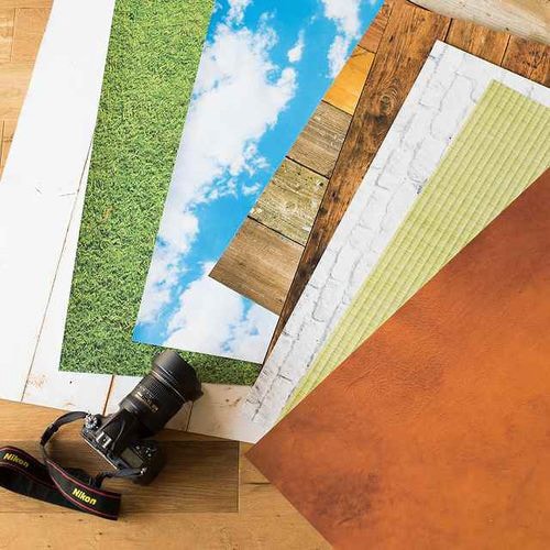 フォトペーパーシート−1/ナチュラルウッド白×2