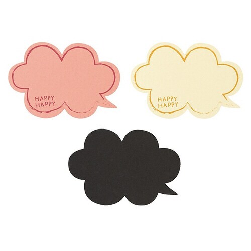 ふきだしPOPカード−2/レモン 50枚×5