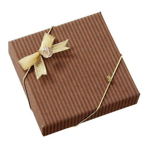 ブラウンストライプショコラBOX−1 10個