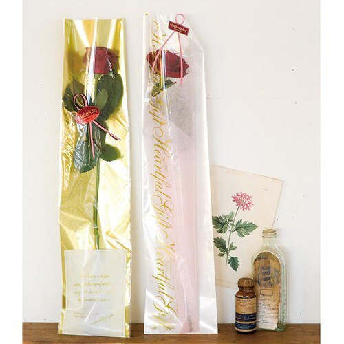 フラワーギフトOPPバッグ−ゴールド 50枚×3