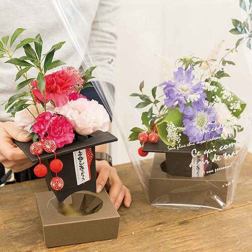 フラワークリアBOXスタンド−ブラウンL10枚×3