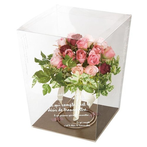 フラワークリアBOXボード−茶LL 10枚×10