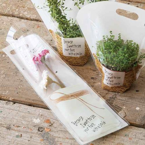 フラワーベースOPPギフトバッグ−1 50枚×2