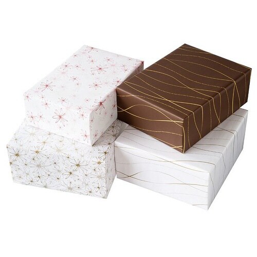 フラワー包装紙/レッド−1 50枚×2