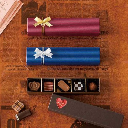 ブルーストライプショコラBOX−5 10個