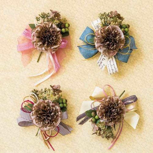 フルリールアレンジメント/ショコラピンク2 6×2