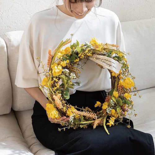 フルリールアレンジメント/ナチュラルリース−11個