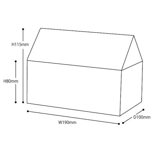 フレンチハウスギフトBOX/レッド−M 20枚