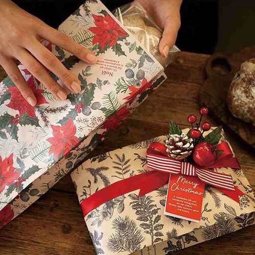 ボタニカルアートペーパーバッグ−1 20枚×2