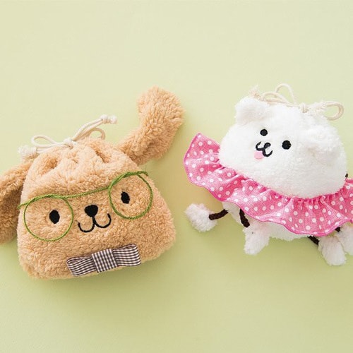 ポップアニマル巾着バッグ/ドッグ−M 10枚